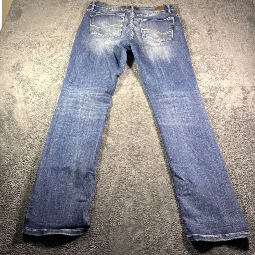 BKE Payton Straight Leg Jeans Womens 31x31.5 Medium Wash Mid Rise Stretch Denim - Picture 2 of 8